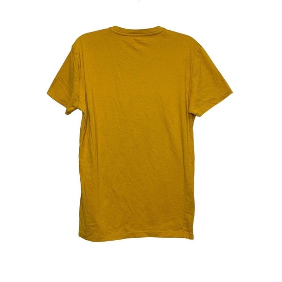 AEROPOSTALE AERO 1987‎ Graphic t- Shirt Vintage Look Mustard Yellow Gold Small - Picture 2 of 6